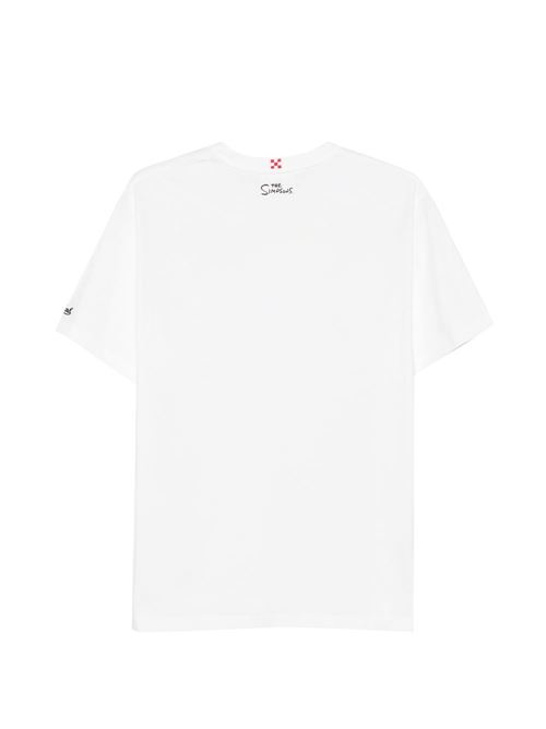 T-shirt uomo MC2 x Simpson bianc MC2 SAINT BARTH | PORTOFINO03555L
